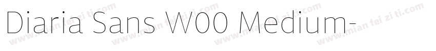 Diaria Sans W00 Medium字体转换